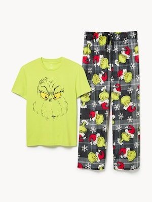 Pyjama Le Grincheux pour hommes - Vert lime