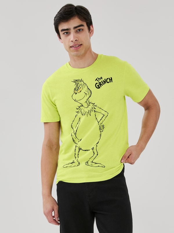 T-shirt Le Grincheux pour hommes - Vert lime