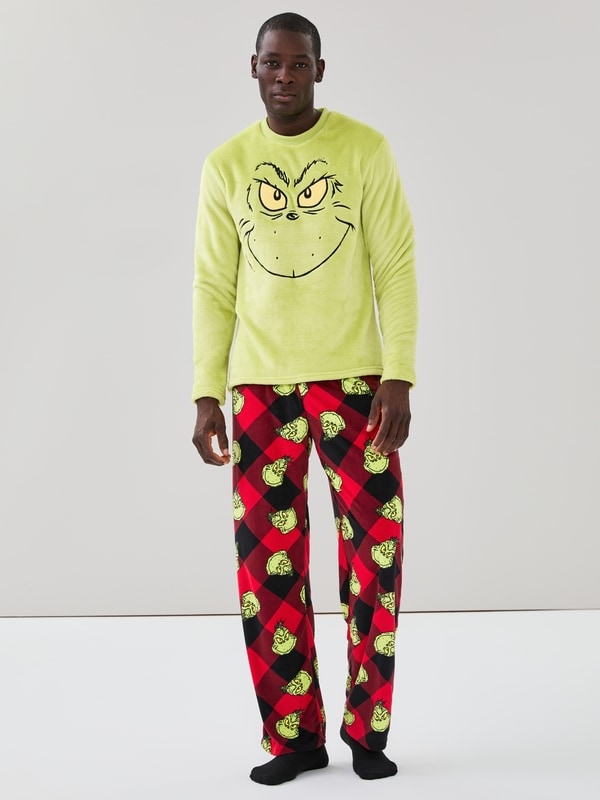 Pyjama Le Grincheux pour hommes - Vert lime