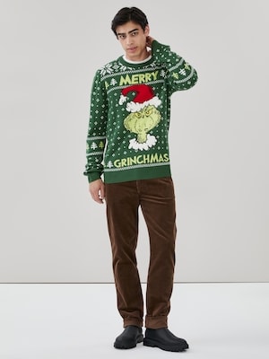 Chandail en molleton Le Grincheux pour hommes - Vert Foncé