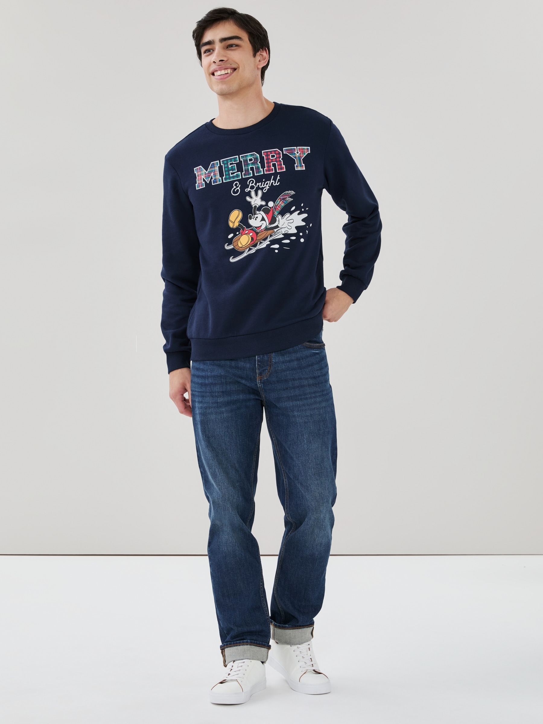 Men's Disney Mickey Mouse Holiday Sweatshirt