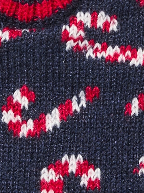 Chaussons à motif de canne de bonbon pour hommes
