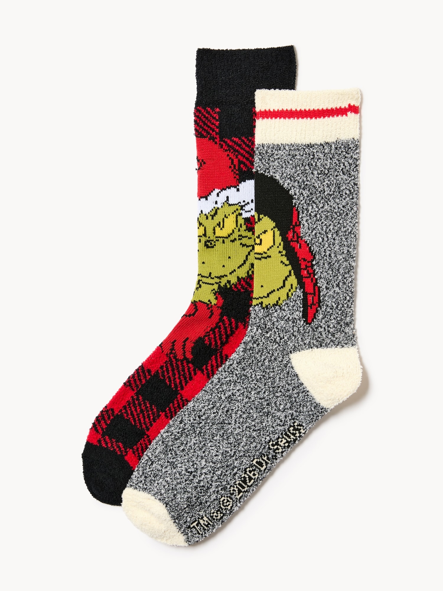 Adult Grinch 2-Pack Cozy Crew Socks