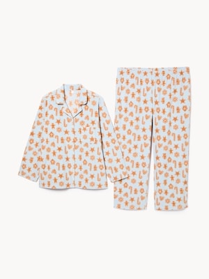 Pyjama des Fêtes Femmes+ - Bleu Pâle