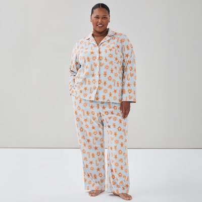 Pyjama des Fêtes Femmes+ - Bleu Pâle