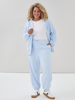 Women+ Active Fuzzy Fleece Jogger - Light Blue