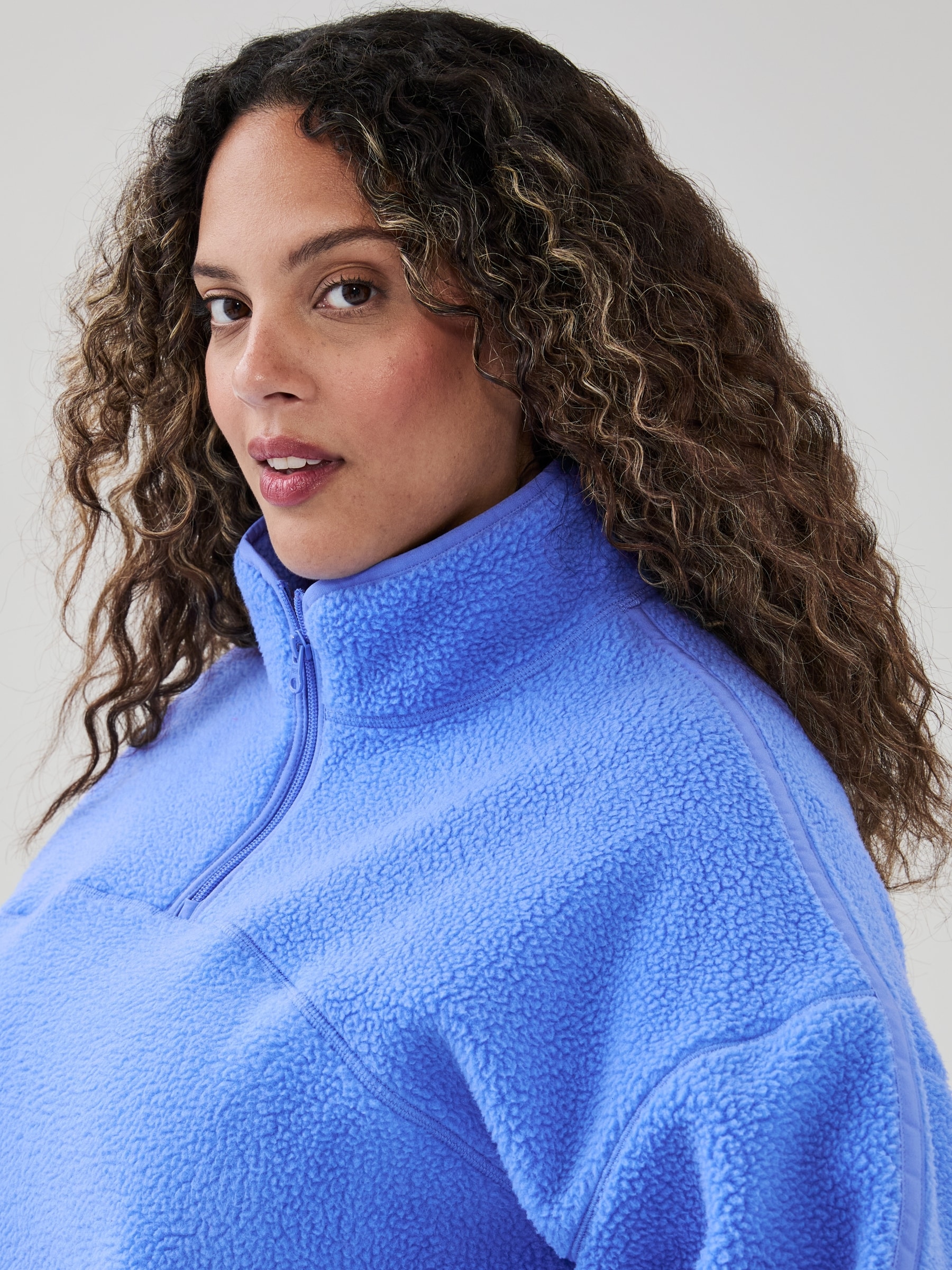 Chandail sport molleton fermeture éclair Femmes+