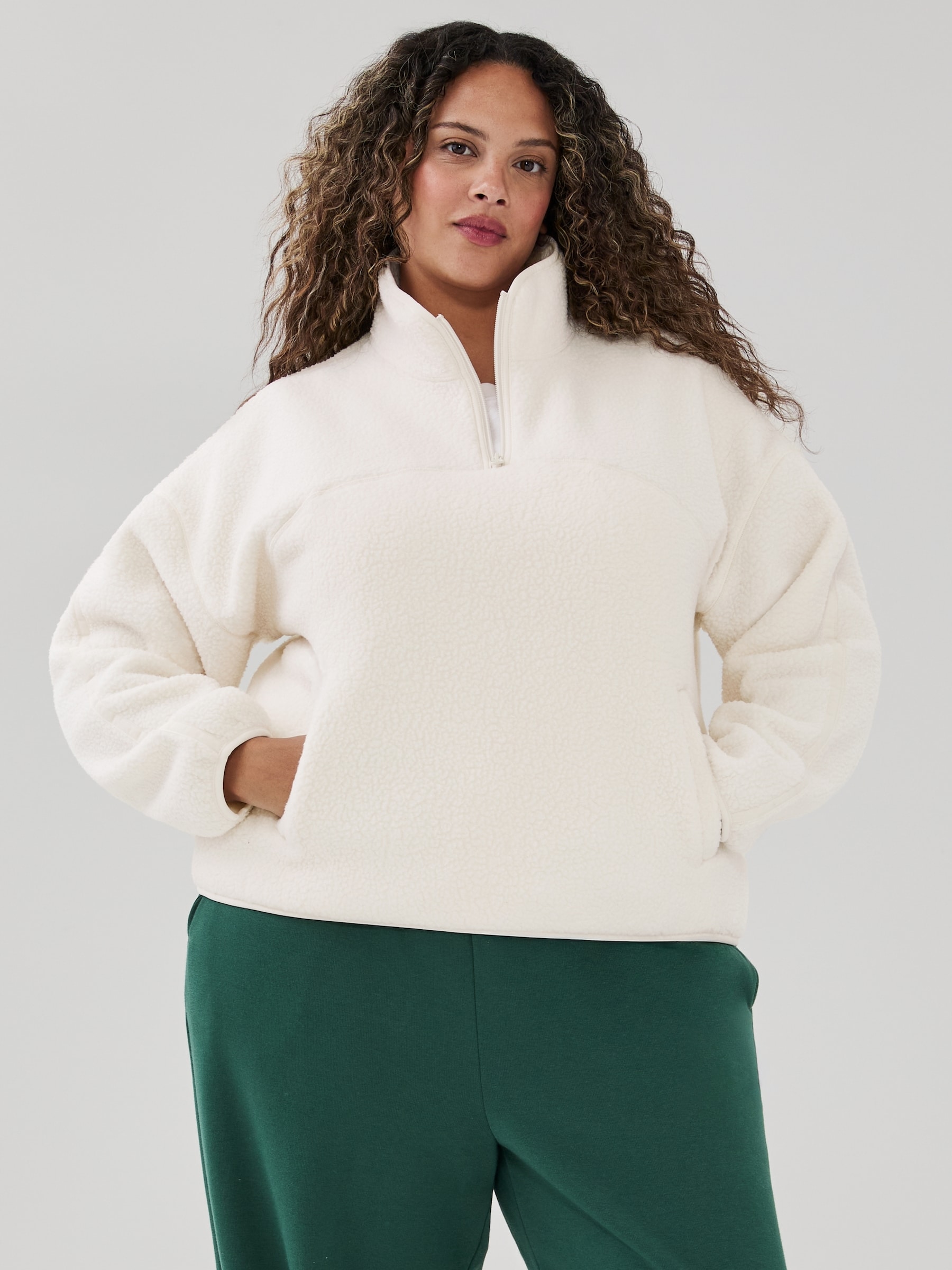 Women+ Active Teddy Fleece Half-Zip Pullover
