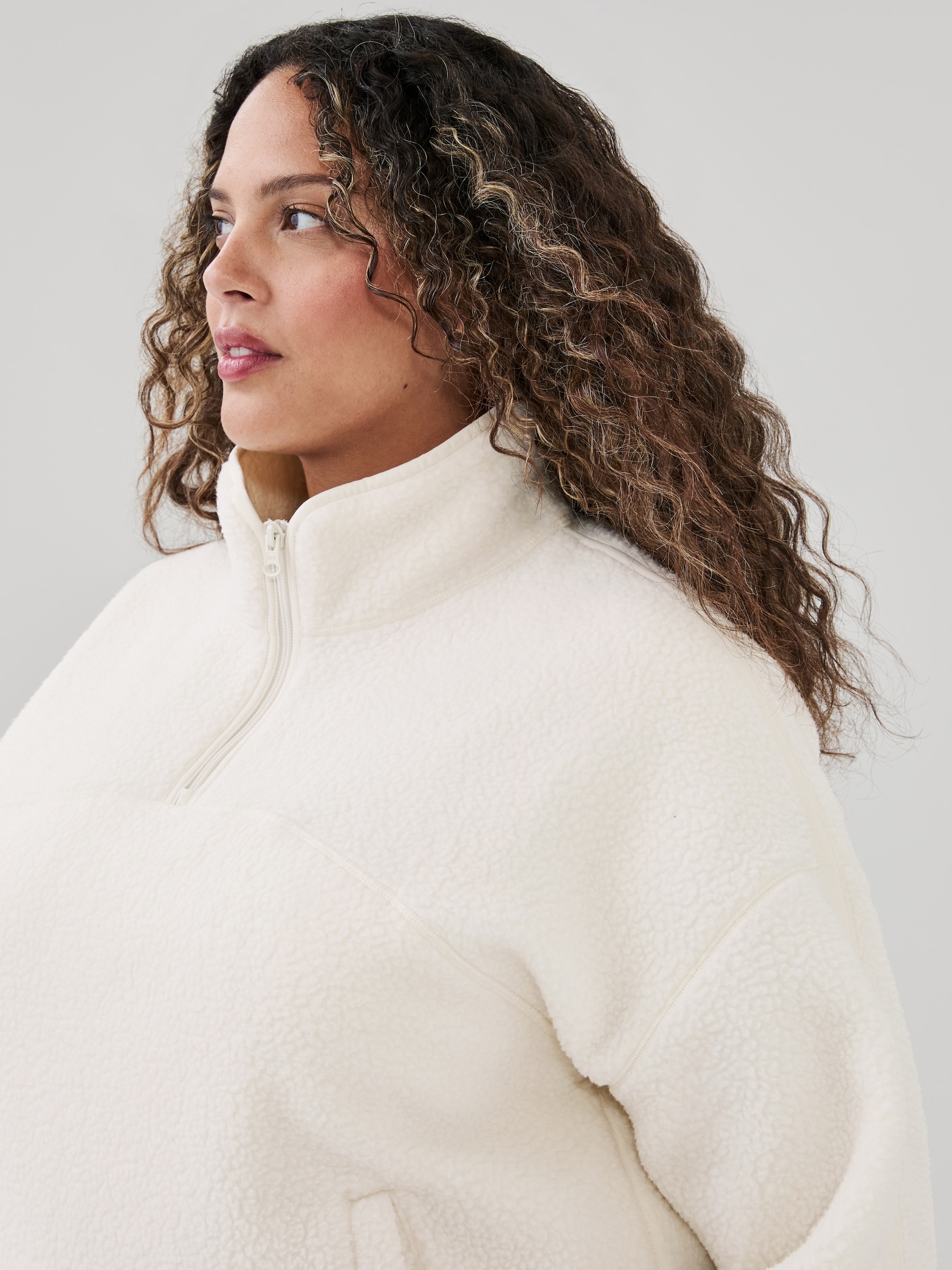 Chandail sport molleton fermeture éclair Femmes+