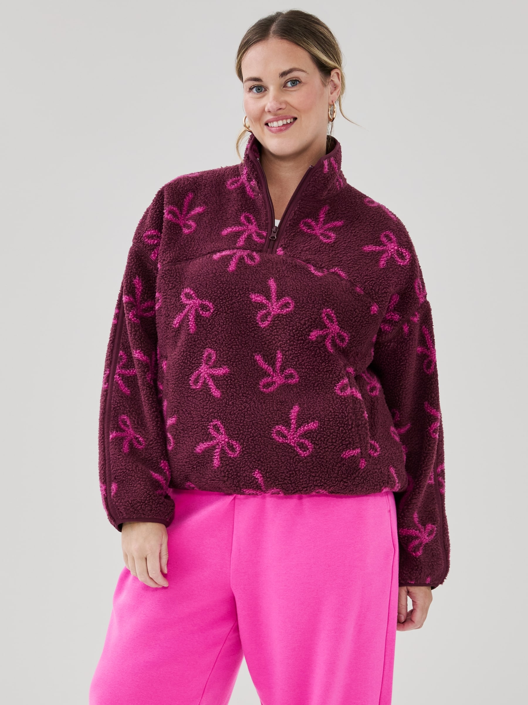 Women+ Active Teddy Fleece Half-Zip Pullover