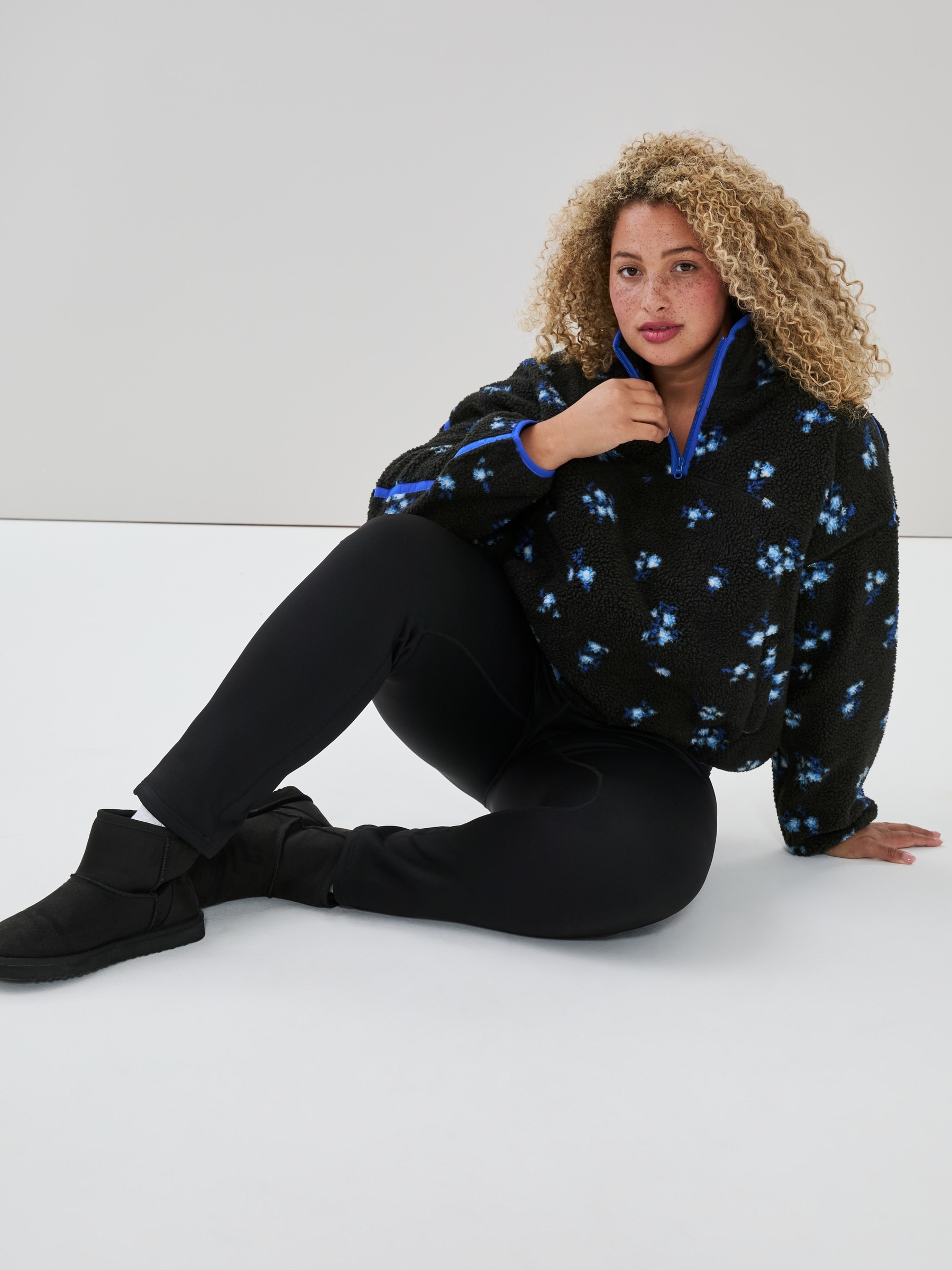 Women+ Active Teddy Fleece Half-Zip Pullover