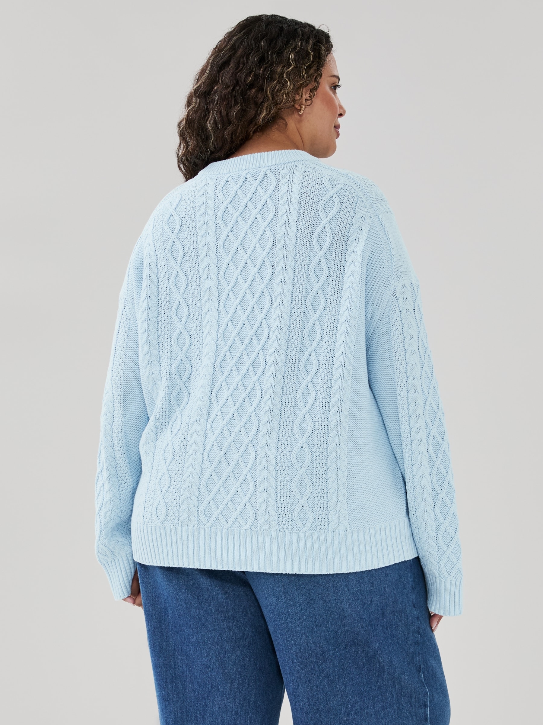 Women+ Cable Knit Sweater