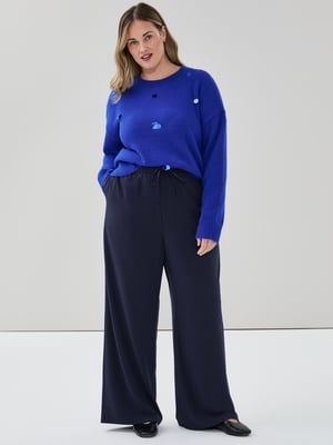 Women+ Pull-On Wide Leg Pant - Dark Navy
