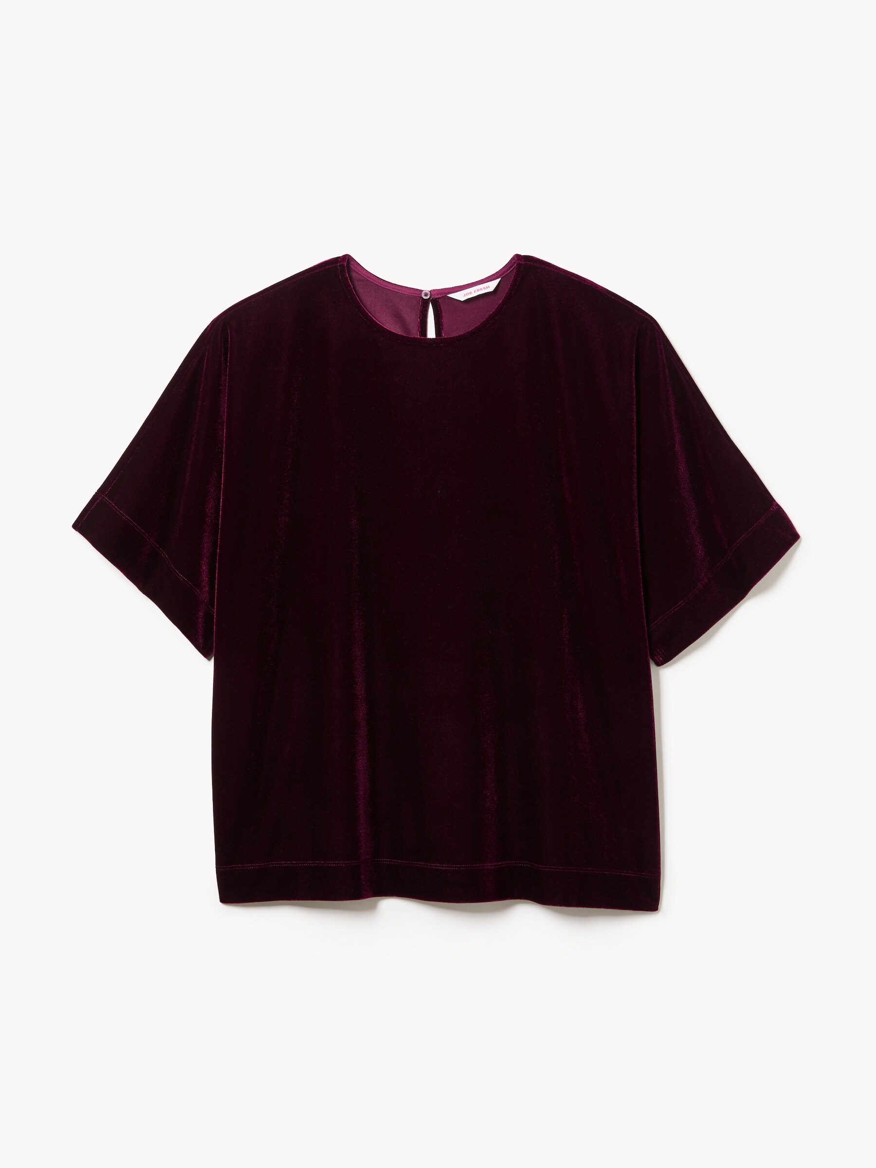 Women+ Velvet Boxy Top