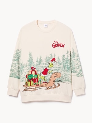 Women+ Grinch Sweatshirt - Off White