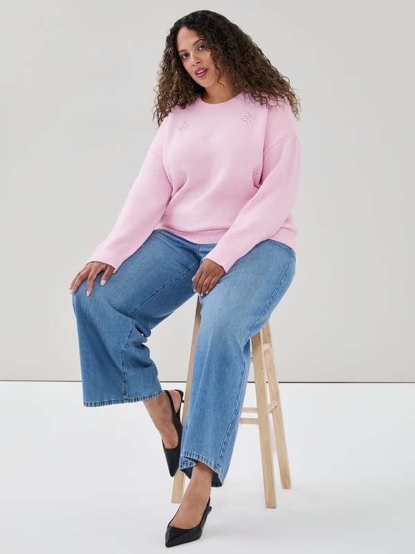 Joe Fresh Women+ Embellished Sweater 1 ea, $39.00/1ea