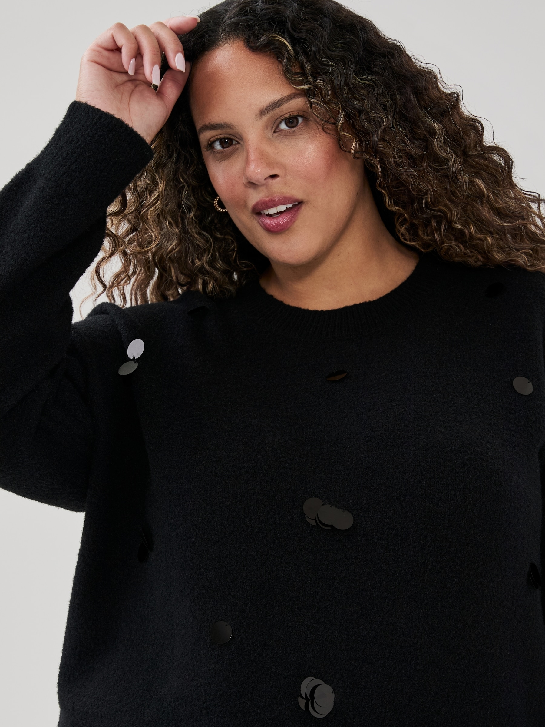 Women+ Sequin Embellished Sweater