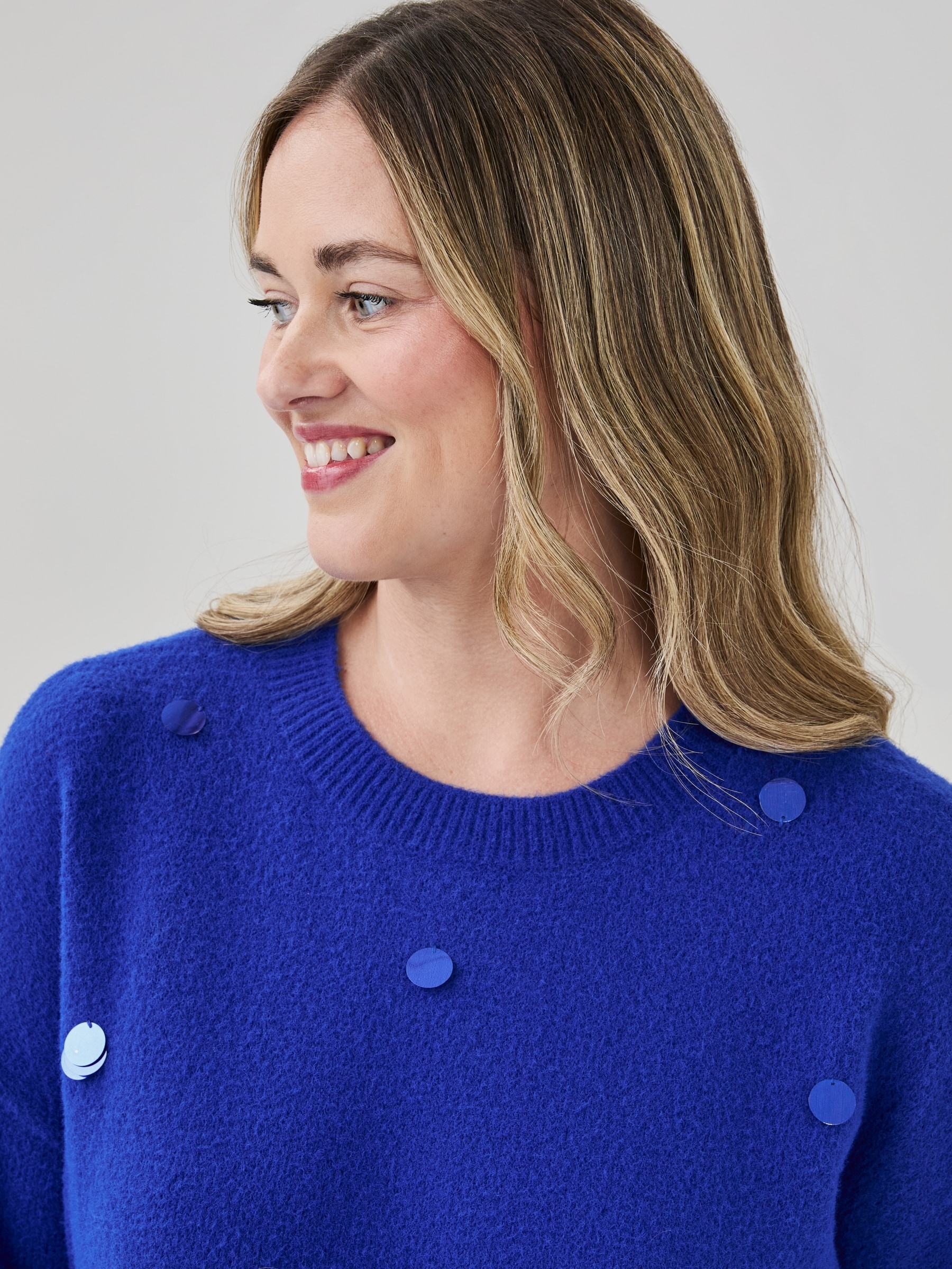 Women+ Sequin Embellished Sweater