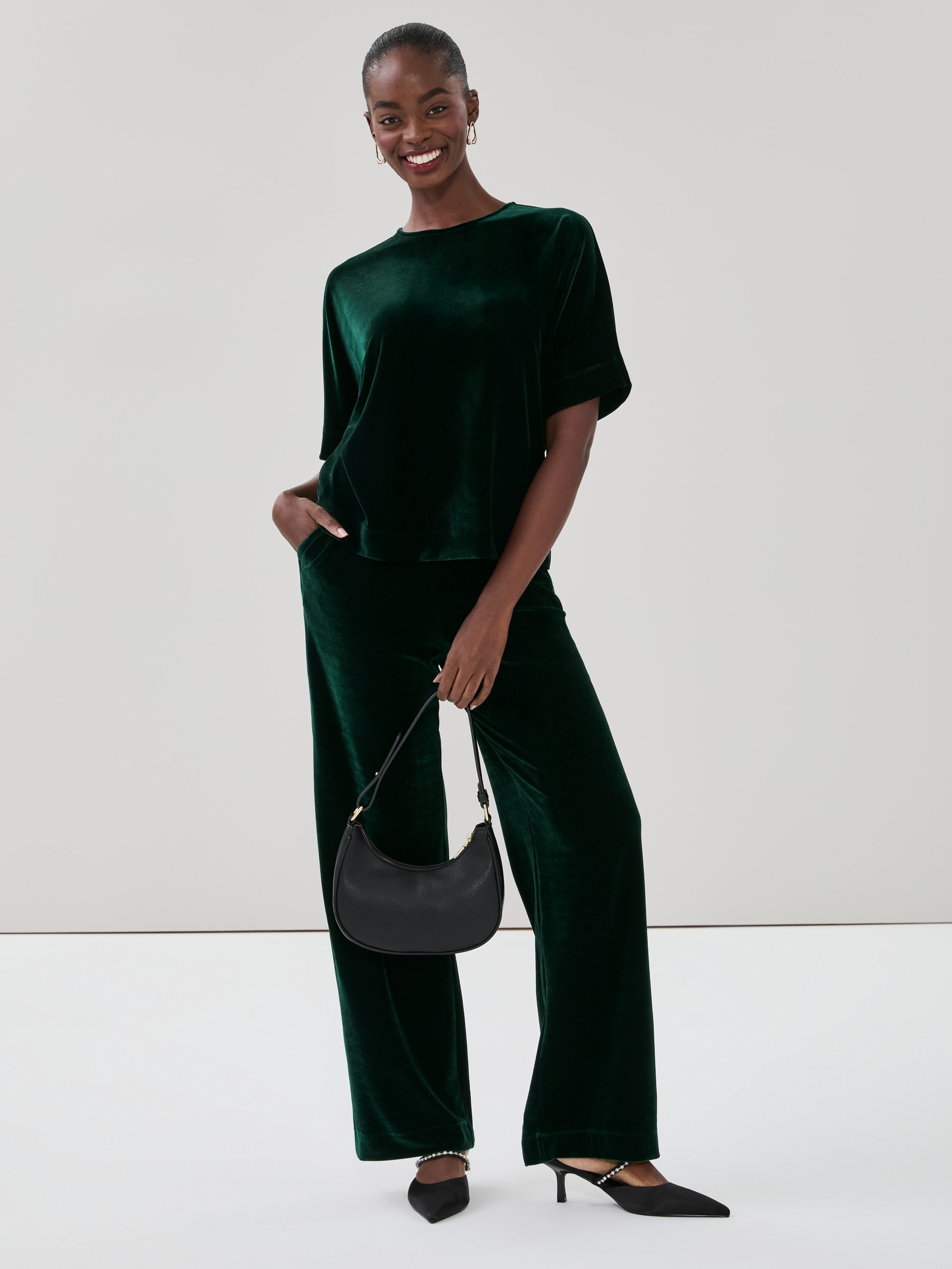 Velvet Boxy Top