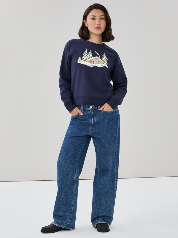 Festive Sweatshirt - Dark Navy