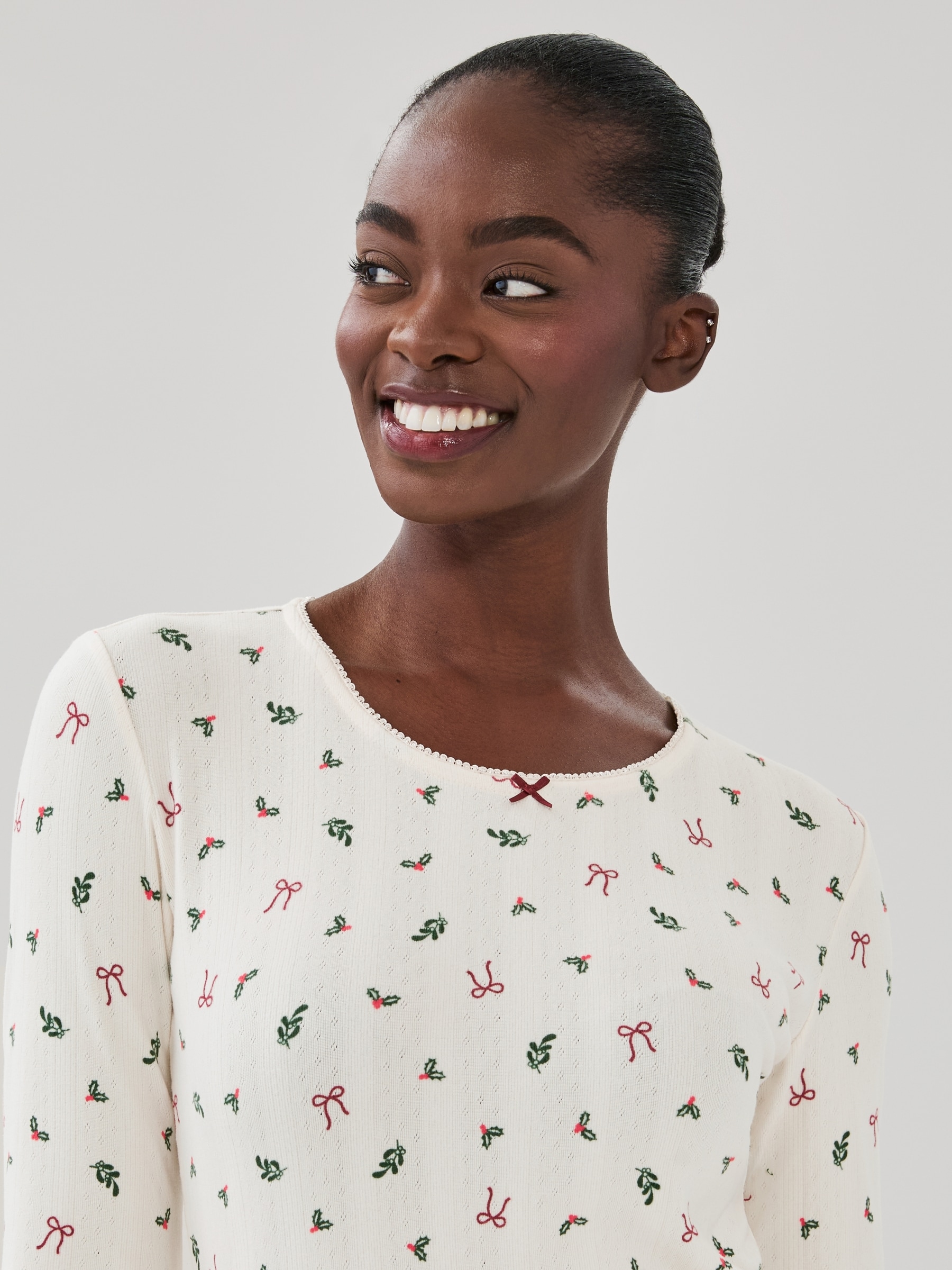 Pointelle Sleep Top