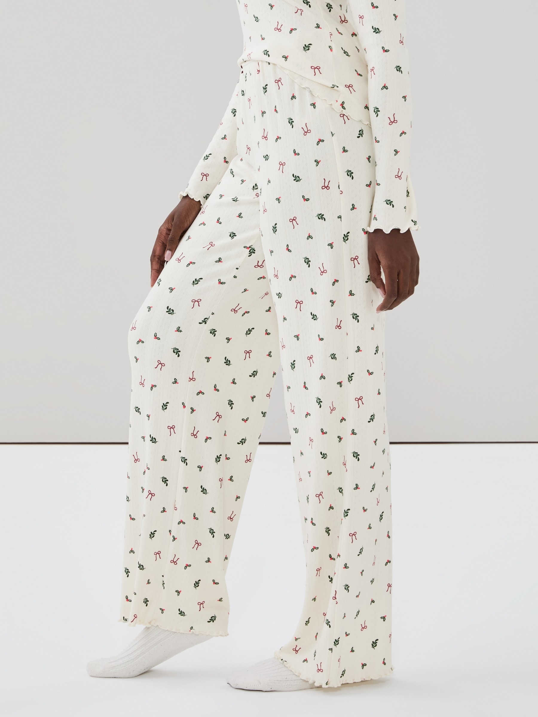 Pantalon de nuit en pointelle