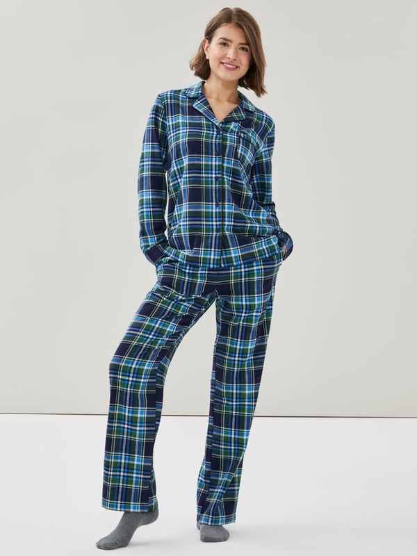 Flannel Sleep Set - Dark Navy