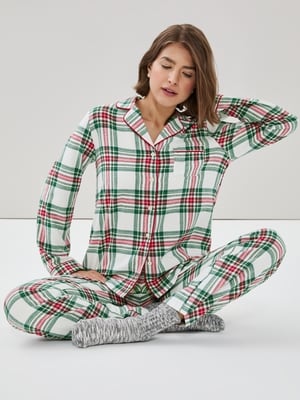 Flannel Sleep Set - Off White