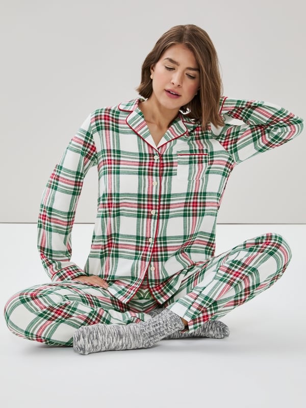 Flannel Sleep Set - Off White