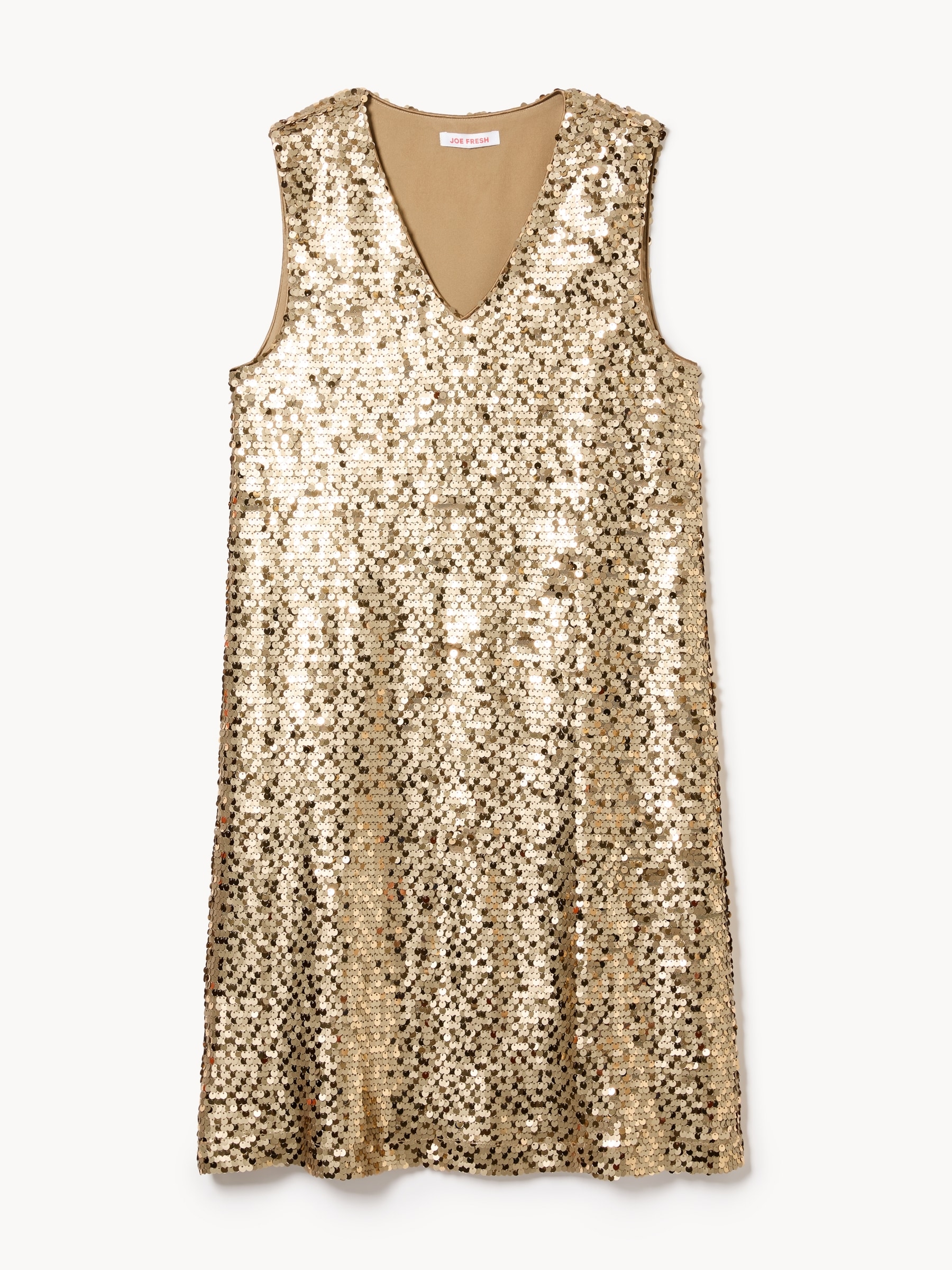 Minirobe sans manches à paillettes
