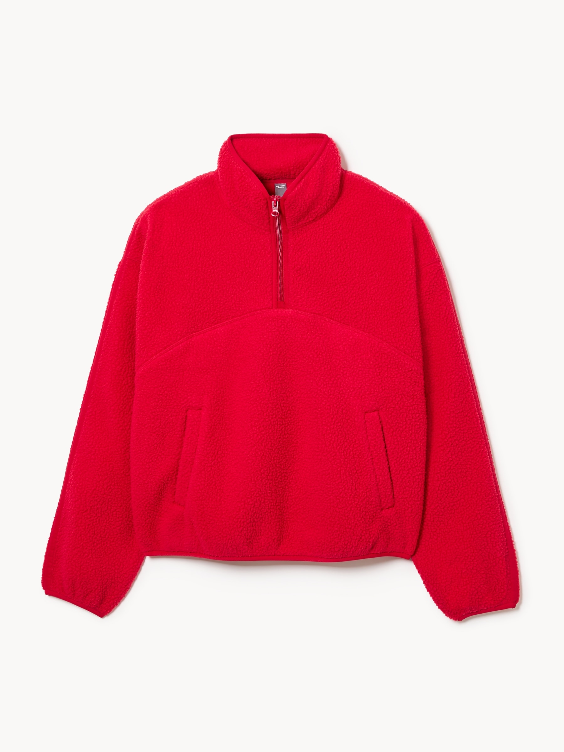 Chandail sport en molleton effet peau de mouton in Rouge from Joe