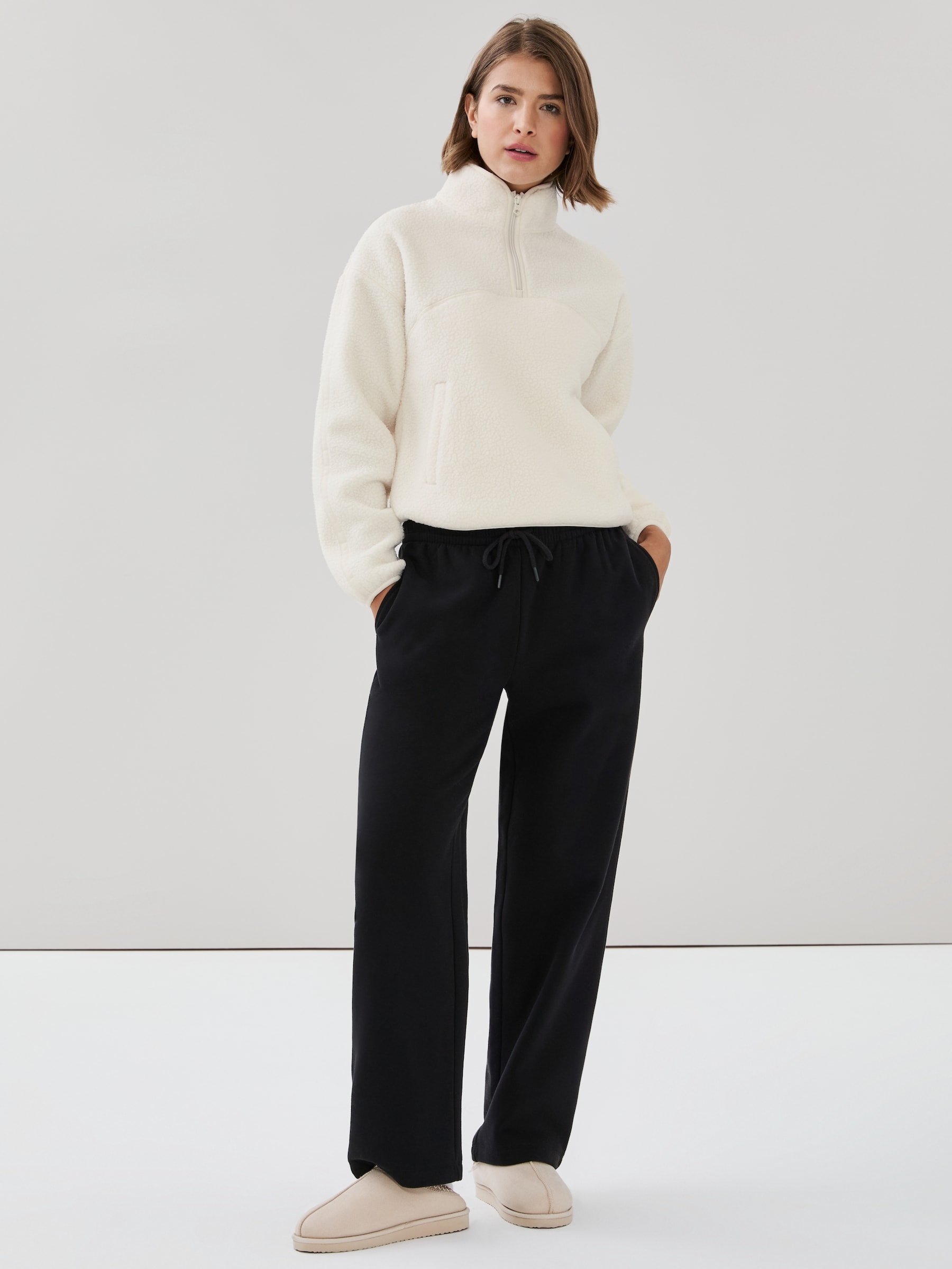 Active Teddy Fleece Half-Zip Pullover