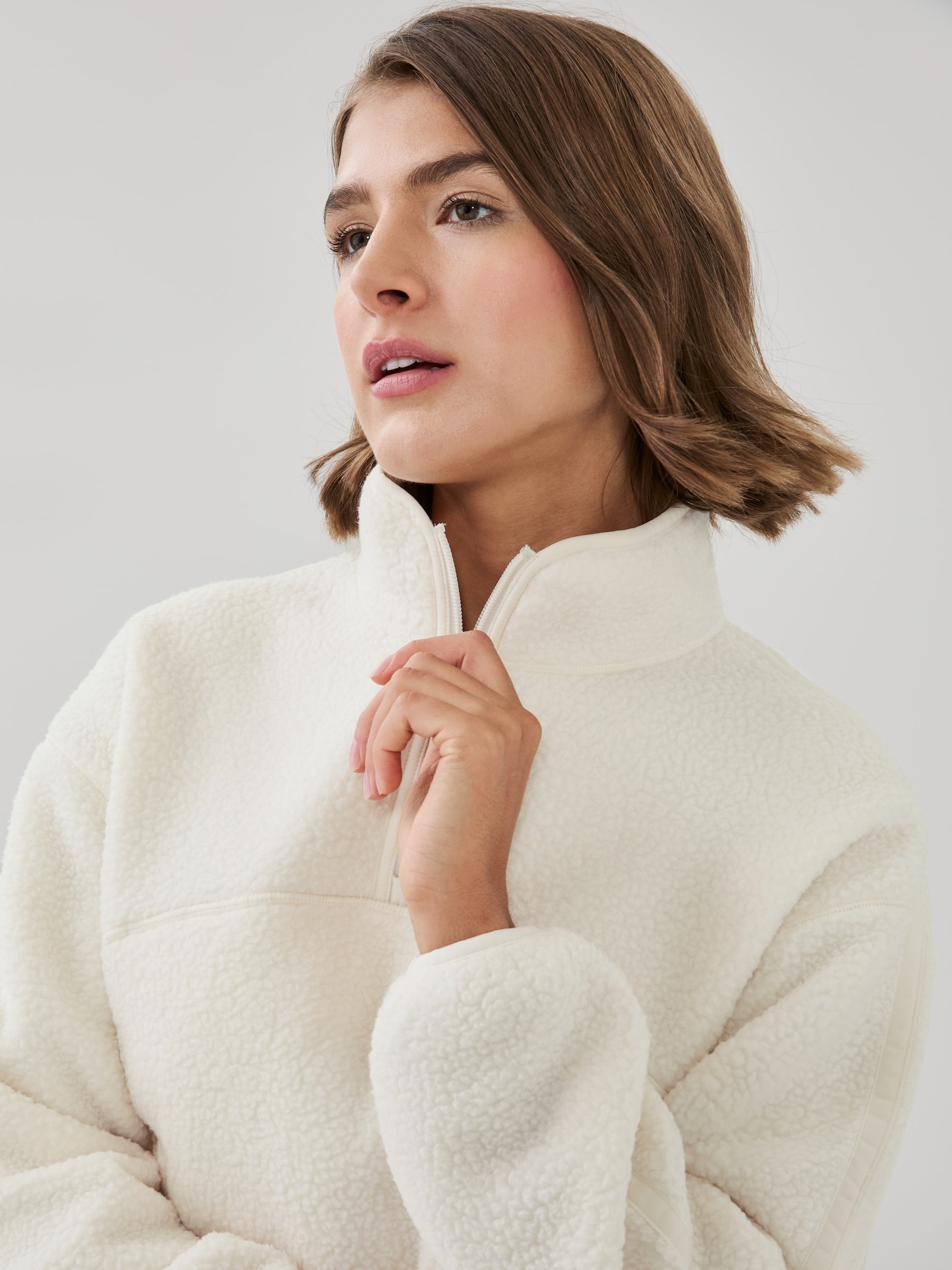 Active Teddy Fleece Half-Zip Pullover