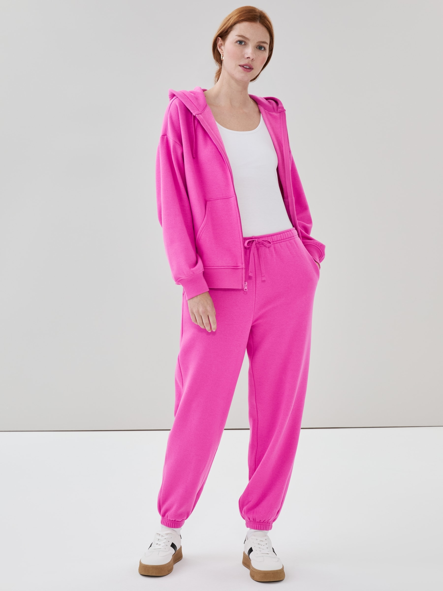 Pantalon de jogging sport en molleton pelucheux