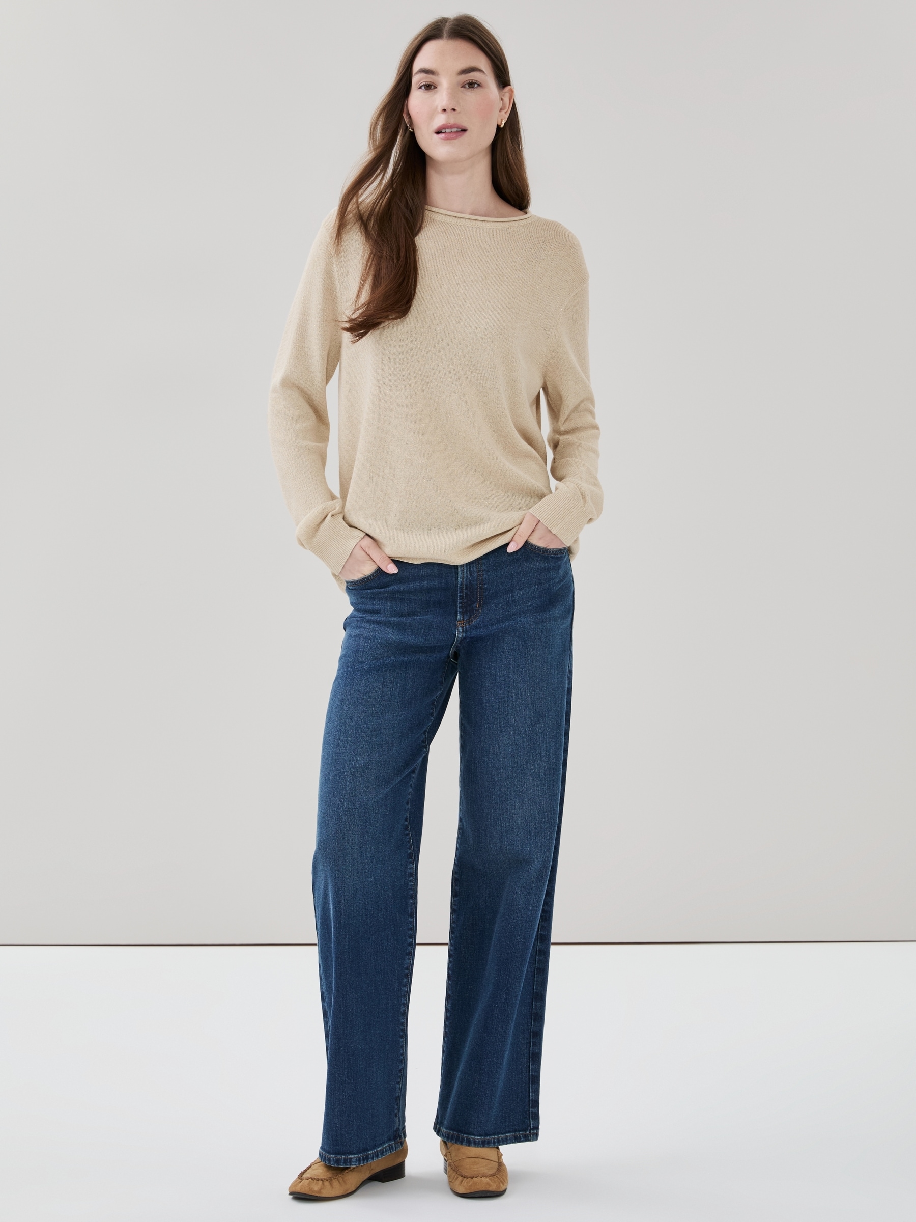 Chandail en tricot chatoyant