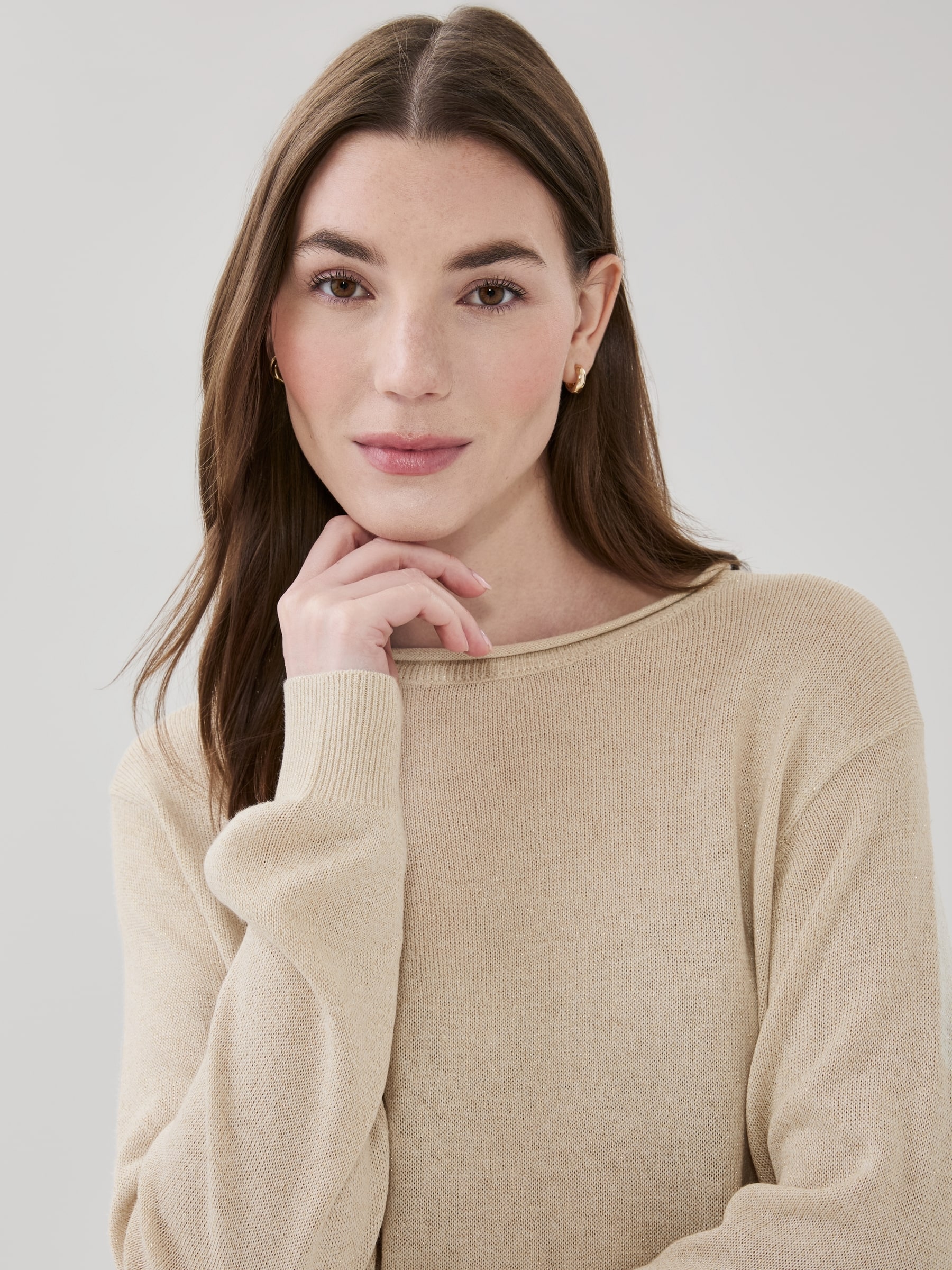 Chandail en tricot chatoyant