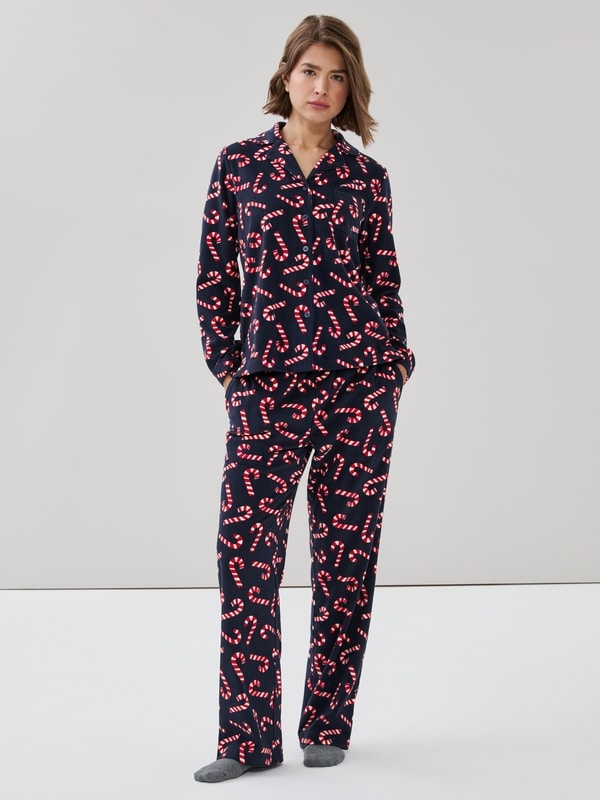 Microfleece Holiday Sleep Set - Dark Navy