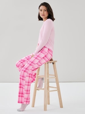 Flannel Sleep Pant - Light Pink