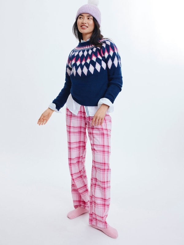 Flannel Sleep Pant - Light Pink