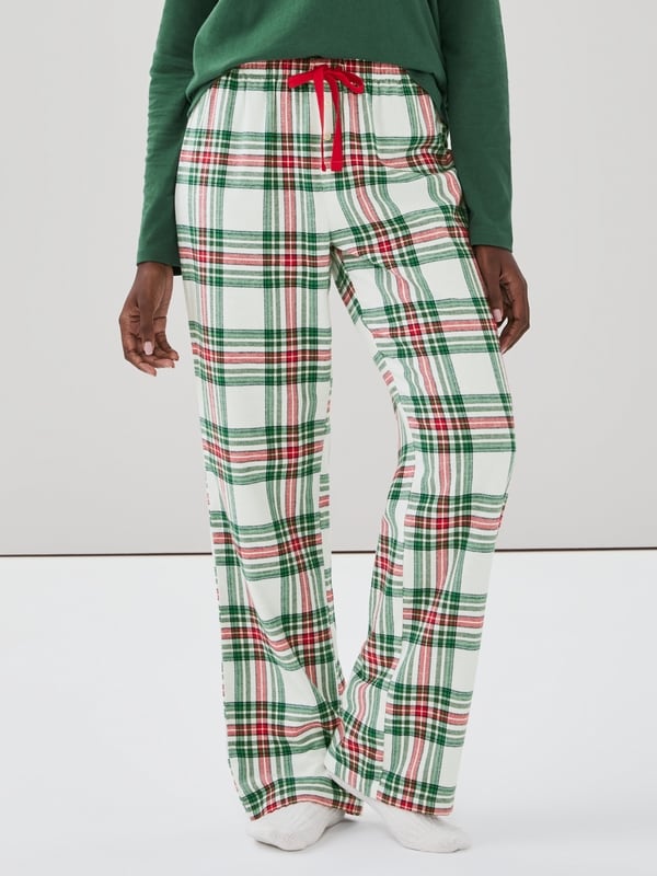 Flannel Sleep Pant - Off White