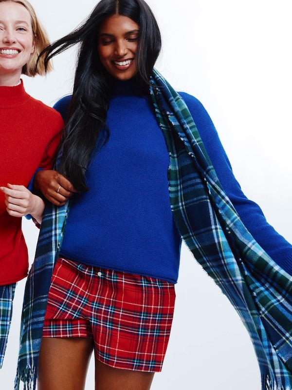 Flannel Sleep Short - Red
