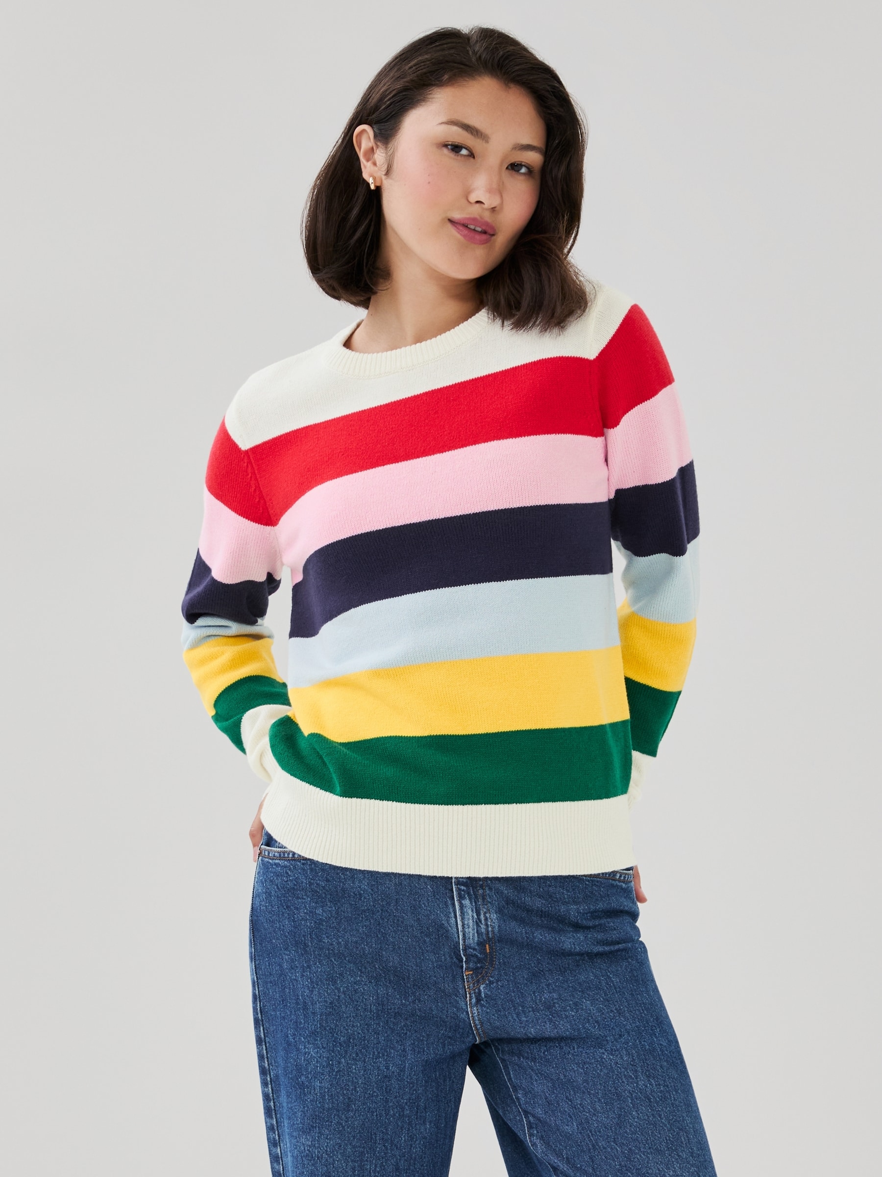 Chandail en tricot rayé