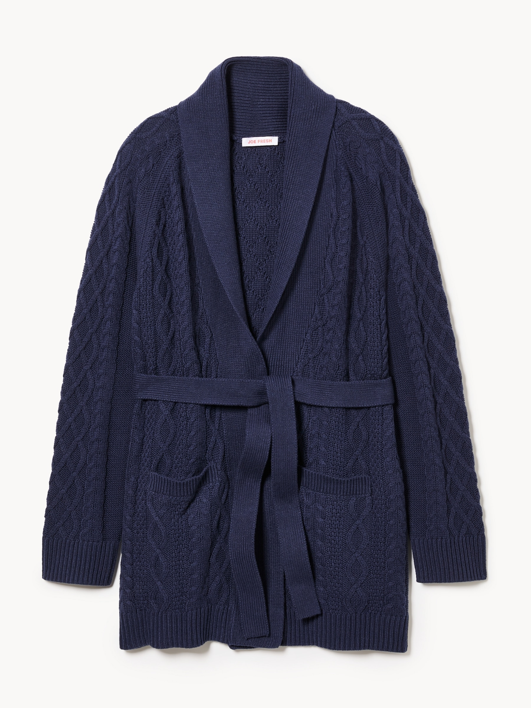 Cardigan à mailles torsadées