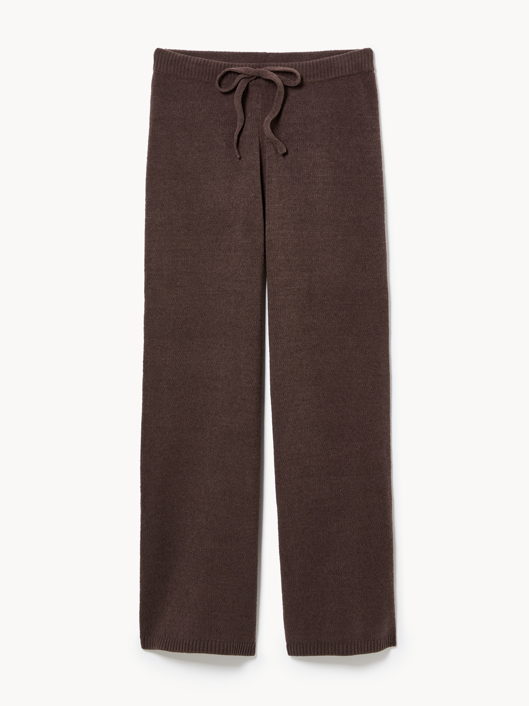 Pantalon sport à jambe large en chenille