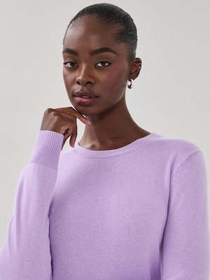 Cotton Cashmere Sweater - Lilac