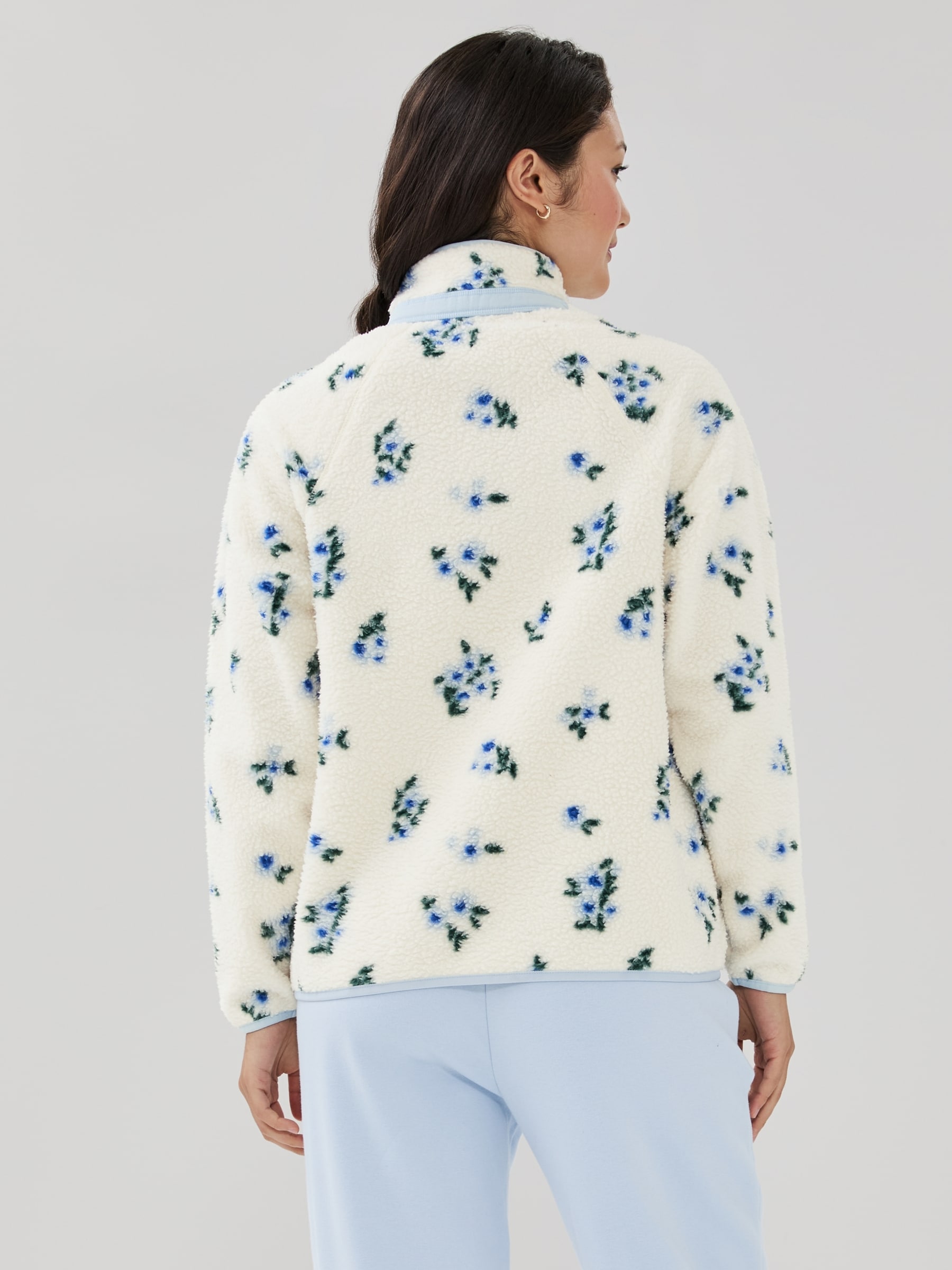 Veste en molleton effet peau de mouton