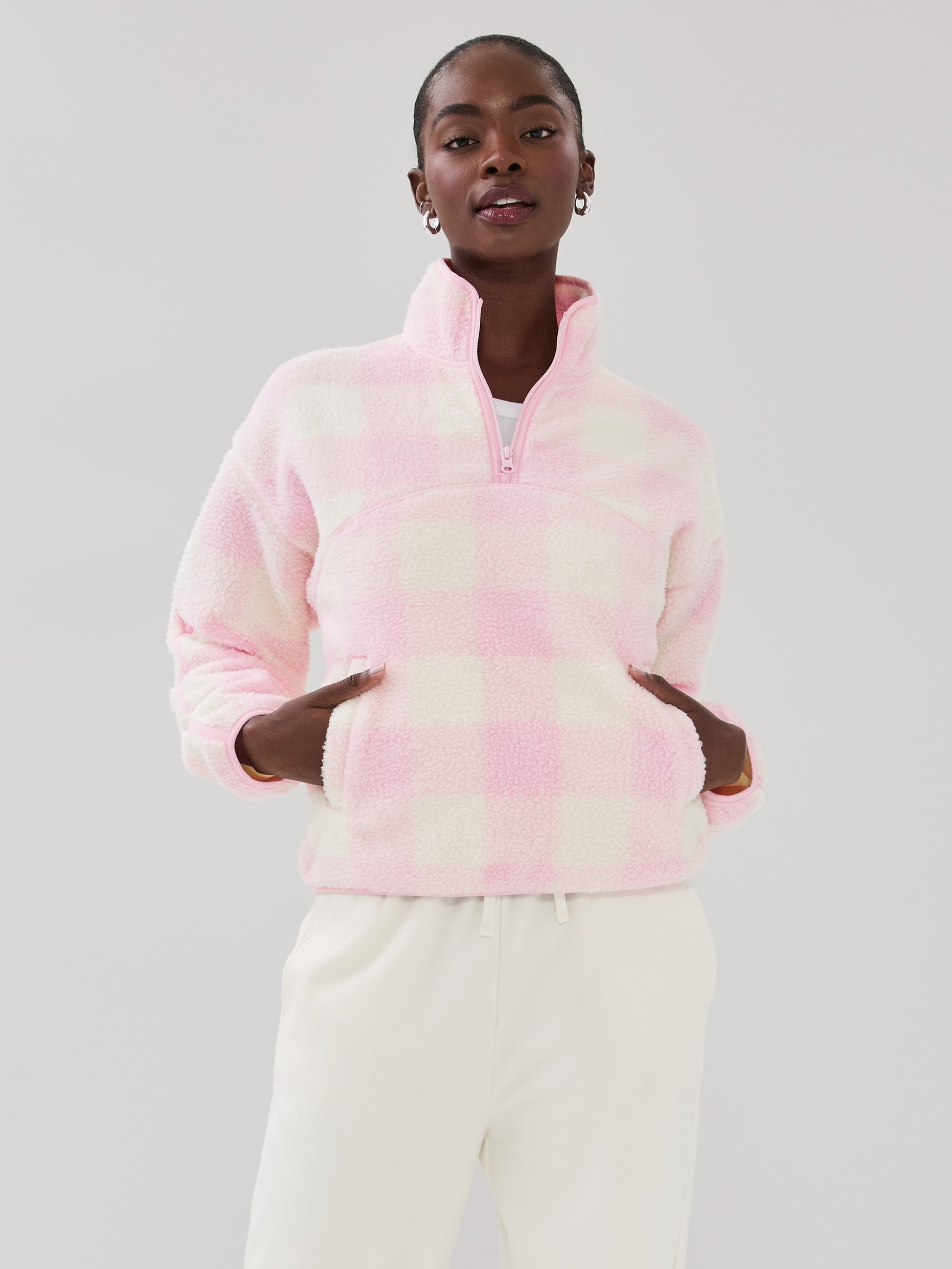 Active Teddy Fleece Half-Zip Pullover