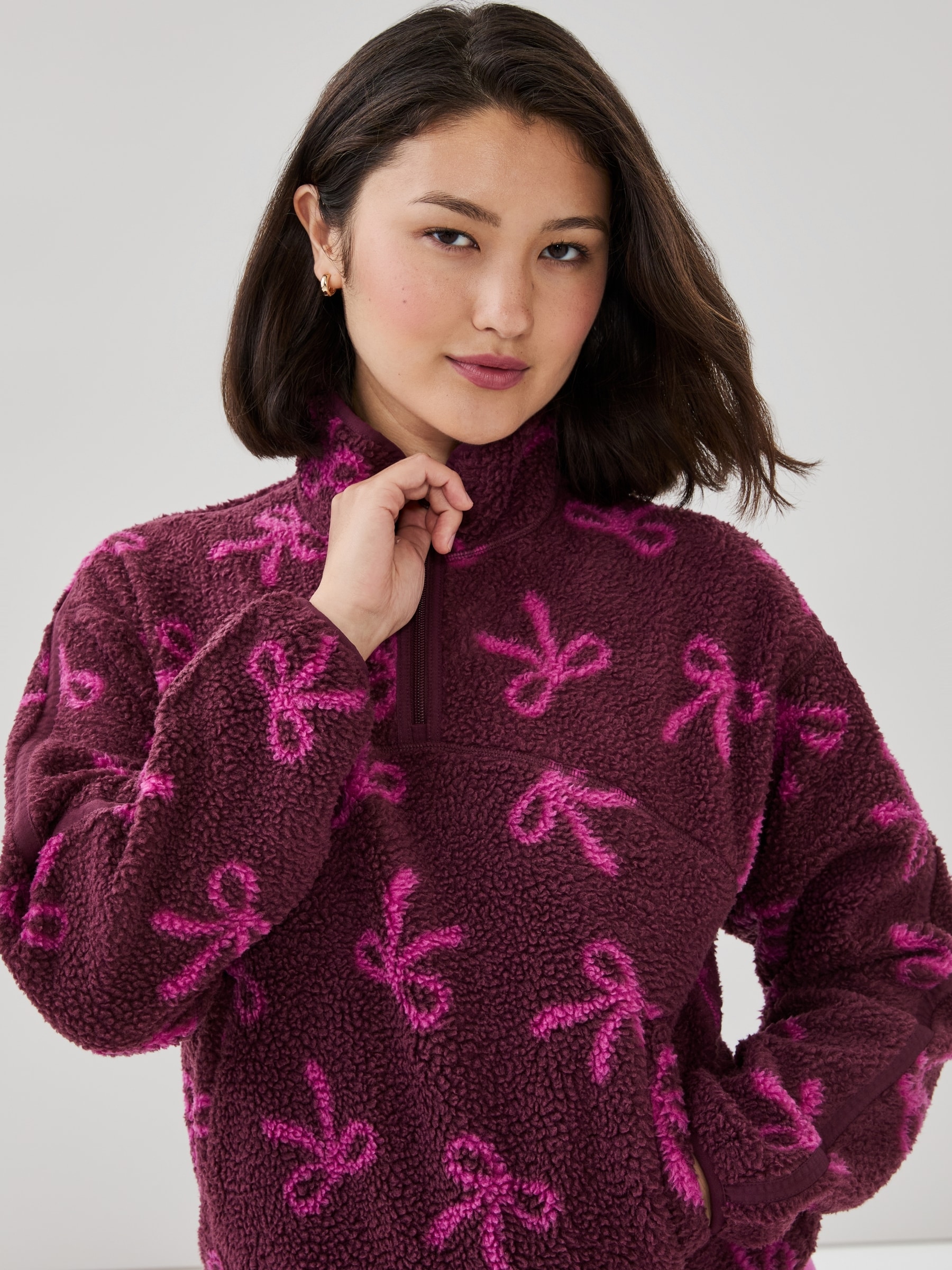 Active Teddy Fleece Half-Zip Pullover
