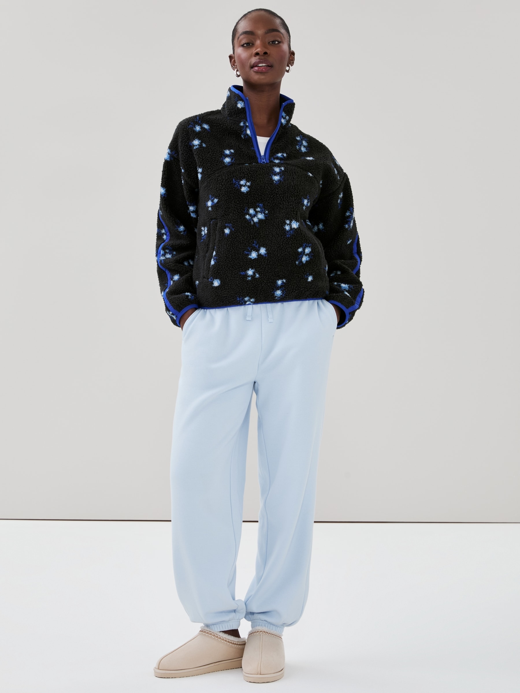 Active Teddy Fleece Half-Zip Pullover
