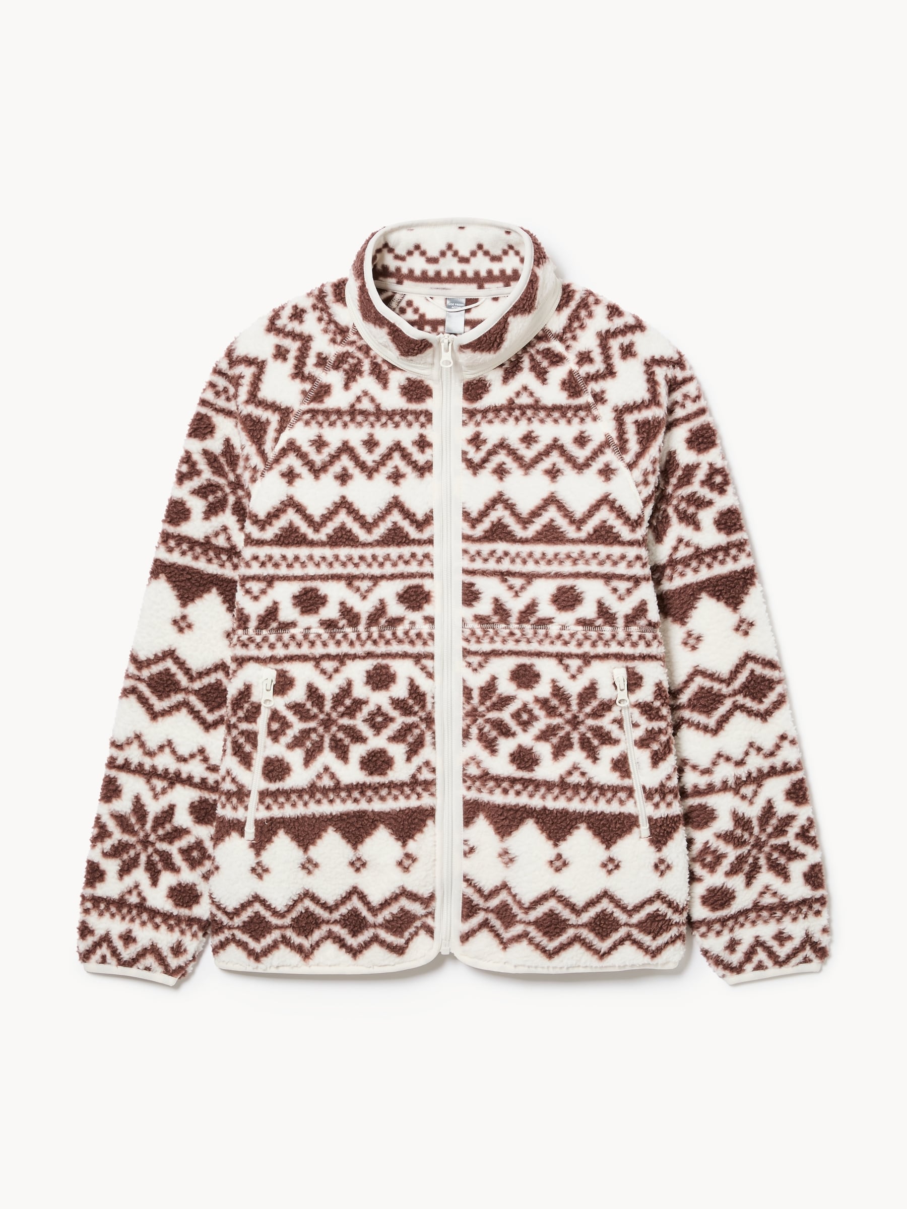 Veste en molleton effet peau de mouton